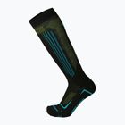 Șosete de schi Mico Medium Superthermo Primaloftsilk Ski nero/turchese
