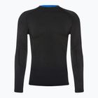 Tricou termic Mico Odor Zero pentru bărbați cu gât rotund negru IN01450
