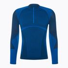 Bluză termică pentru bărbați Mico Warm Control Zip Neck piombo