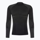Bărbați Mico Warm Control Zip Neck tricou termic negru IN01852