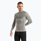 Bluză termică pentru bărbați Mico Odor Zero Round Neck grigio