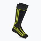 Șosete de schi Mico Light Weight Odor Zero X-Static Ski antracite/giallo fluo