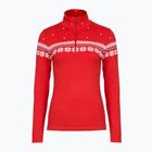 Bluză termoactivă pentru femei Newland Hilde Half Zip red/white