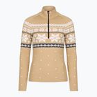Bluză termoactivă pentru femei Newland Isalind Half Zip biscuit/white