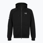 Bluză pentru bărbați Emporio Armani EA7 Train Logo Series Extended Logo Hoodie Fz black / white