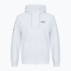 Bluză pentru bărbați Emporio Armani EA7 Train Logo Series Extended Logo Hoodie Fz white / black