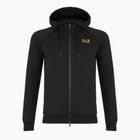 Bluză pentru bărbați Emporio Armani EA7 Train Logo Series Extended Logo Hoodie Fz black / gold