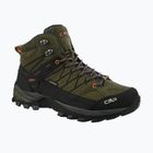 Pantofi de trekking pentru bărbați CMP Rigel Mid Wp olive/flame