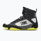 Pantofi de box LEONE 1947 Premium black/lime/blue/white