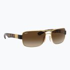 Ochelari de soare Ray-Ban RB3522 arista gold/brown
