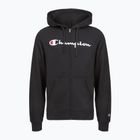 Bluză pentru bărbați Champion 22025 Sweatshirt Hoodie FZ black