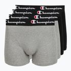 Boxeri pentru bărbați Champion Trunk Knit oxford grey melange/oxford grey melange/black