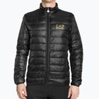 Jachetă bărbătească EA7 Emporio Armani Emporio Armani Train Core ID Down Light cu logo negru/auriu