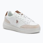 Încălțăminte pentru bărbați U.S. Polo Assn. CODY003B white/light brown