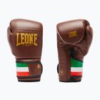 Mănuși de box LEONE 1947 Italy '47 black/white/brown