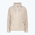 Bluză fleece pentru femei CMP 36P2506 bianco gesso/kaky