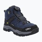 Încălțăminte de trekking pentru copii CMP Kiruna Mid Fitgo Fleece Wp blue ink/yellow