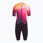 Combinezon de ciclism pentru femei Castelli Free Sanremo 3 SS In dark night shade/vivid orange-bright rose
