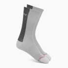 Șosete pentru bărbați Castelli Castelli Logo 18 Merino Sock silver gray/dark gray