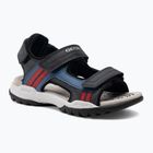 Sandale pentru juniori Geox Borealis ocean blue/red