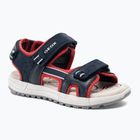 Sandale pentru juniori Geox Alben ocean blue/red