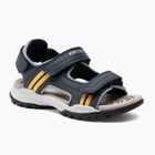 Sandale pentru juniori Geox Borealis ocean blue/gold