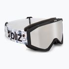 Ochelari de schi pentru copii Bliz Liner Jr matte black/brown/silver mirror