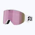 Ochelari de schi Bliz Flow matte white/smoke/pink