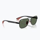 Ochelari de soare Ray-Ban Rb8336M Scuderia matt black/dark green