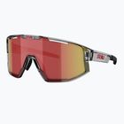 Ochelari de soare Bliz Fusion transparent dark grey/brow red multi