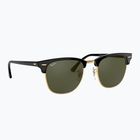Ochelari de soare Ray-Ban Clubmaster Classic black/gold/green g-15