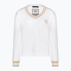 Hanorac pentru femei Aeronautica Militare Lady V-Neck bianco ottico