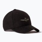 Șapcă pentru bărbați Aeronautica Militare Wool Eagle Embroidery jet black