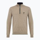 Pulover pentru bărbați Aeronautica Militare 1/2 Zip sand melange