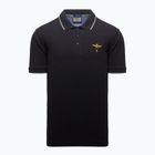 Tricou polo pentru bărbați Aeronautica Militare 262PO1308UP00082 Polo jet black
