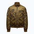 Geacă pentru bărbați Kurtka Aeronautica Militare 262AB3077UCT04361 Bomber fern green