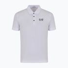 Tricou polo alb EA7 Emporio Armani Train Visibility pentru bărbați EA7 Emporio Armani Train Visibility