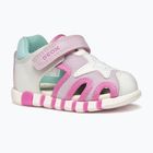 Sandale pentru copii Geox Iupidoo white/fuchsia