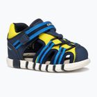 Sandale pentru copii Geox Iupidoo navy/fluo yellow