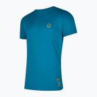 Tricou pentru bărbați La Sportiva Climbing on the Moon turchese/giallo