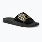 EA7 Emporio Armani Water Sports Visibility flip-flops negru/dorat strălucitor