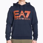 EA7 Emporio Armani Emporio Armani Train Logo Series Oversize Logo Hoodie Coft albastru marin pentru bărbați