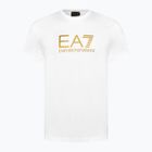 Bărbați EA7 Emporio Armani Train Gold Label Tee Pima Big Logo alb