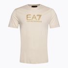 Tricou pentru bărbați EA7 Emporio Armani Train Gold Label Tee Pima cu logo mare pentru zilele ploioase