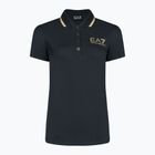 Tricou polo de damă EA7 Emporio Armani Train Core albastru marin pentru femei