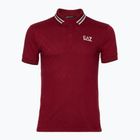 Tricou pentru bărbați  EA7 Emporio Armani Golf Pro Polo Check syrah