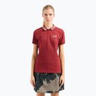 Tricou pentru femei EA7 Emporio Armani Golf Pro Polo Damier syrah