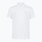 Tricou polo pentru bărbați EA7 Emporio Armani Core Identity Polo white / silver logo