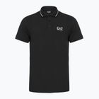 Tricou polo pentru bărbați EA7 Emporio Armani Core Identity Piqué Polo black