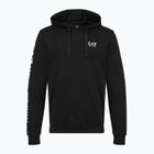 Bluză pentru bărbați Emporio Armani EA7 Train Logo Series Extended Logo Hoodie black / white